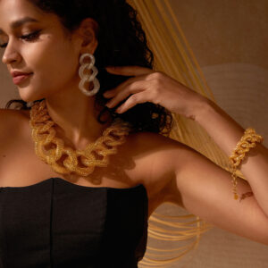 Hollow Linked  Loop Earrings