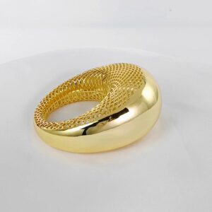Tubular Hollow Out Bangle
