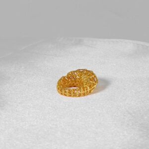 Geometric Woven Hollow Ring