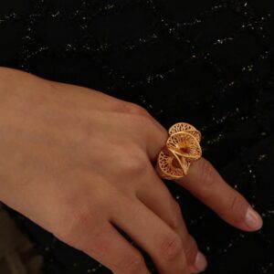Floral Extended Hollow Out Ring