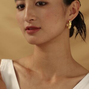 Wrinkled Hoop Earrings