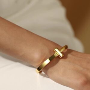 CZ Paved  Cross Bangle