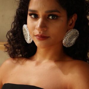 Bubble Hollow Out Pie Earrings