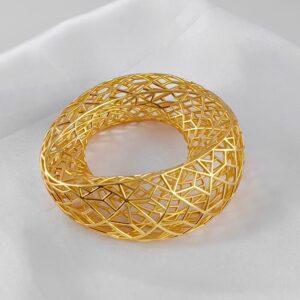 Hollow Out Bird Nest Bangle